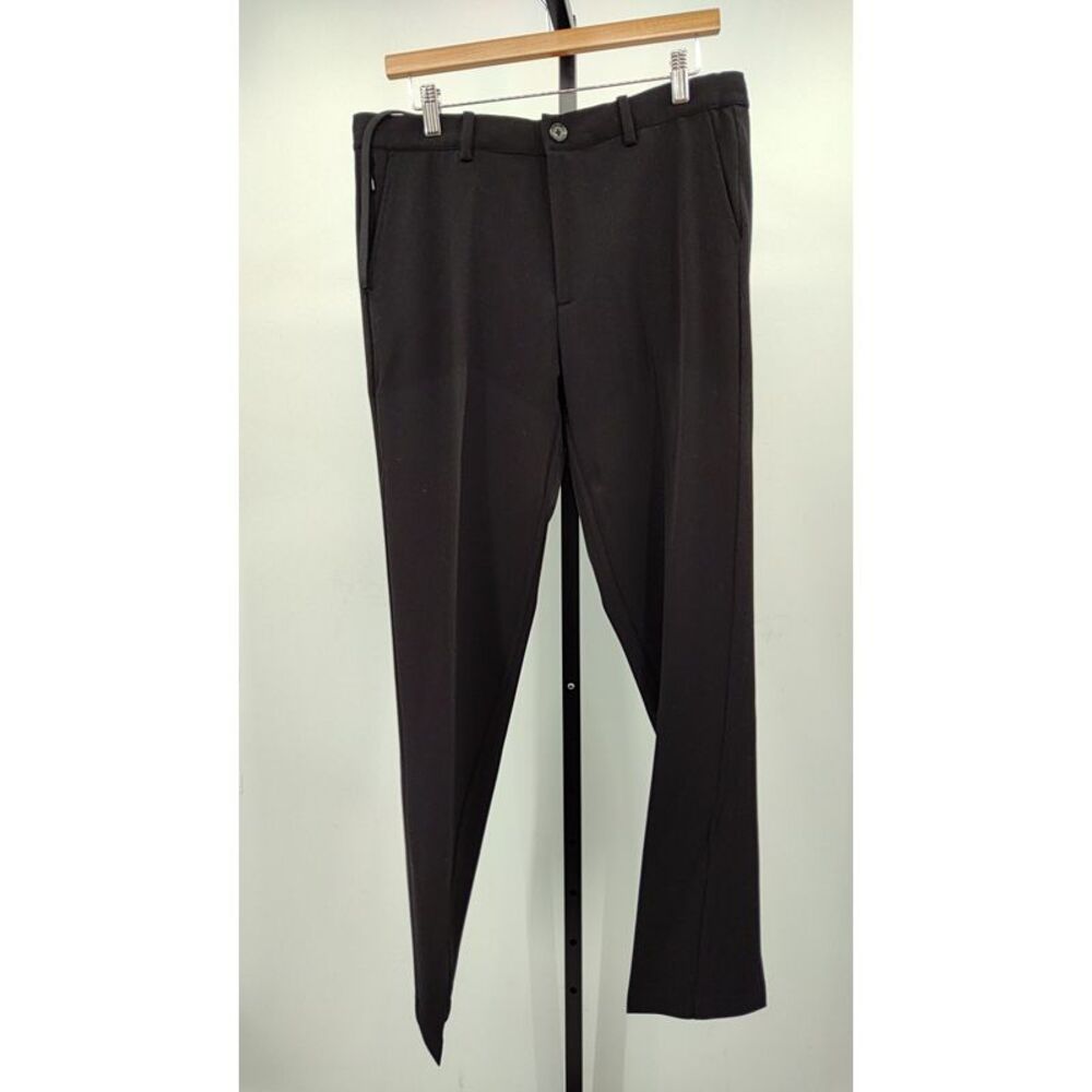 Quince Men Ultra Stretch 24/7 Smart Chinos Athletic Tapered Black Pants 32